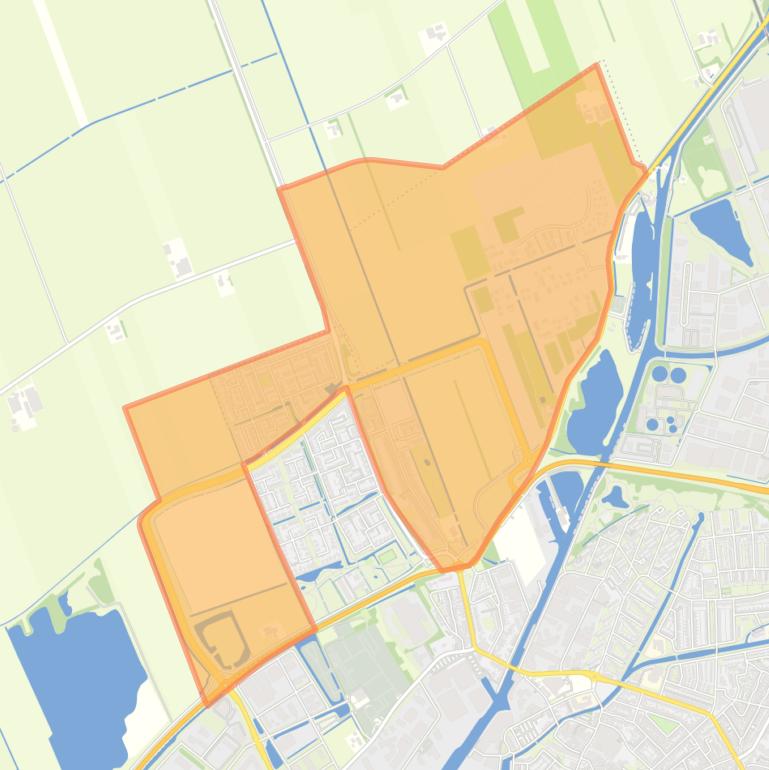 Kaart van de buurt Nieuwveenselanden.