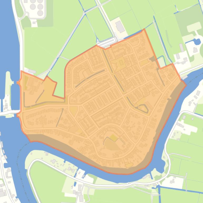 Kaart van de buurt Nigtevecht Dorp.