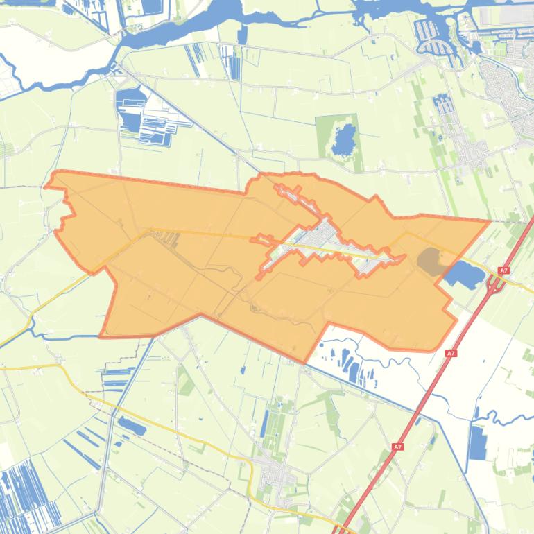 Kaart van de buurt Nij Beets-Buitengebied.