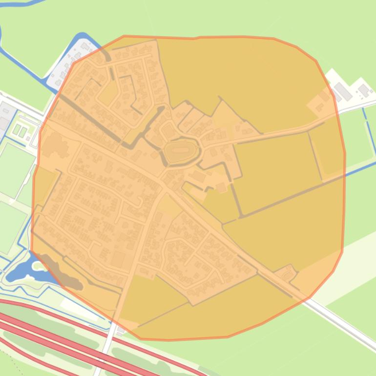 Kaart van de buurt Nijland.