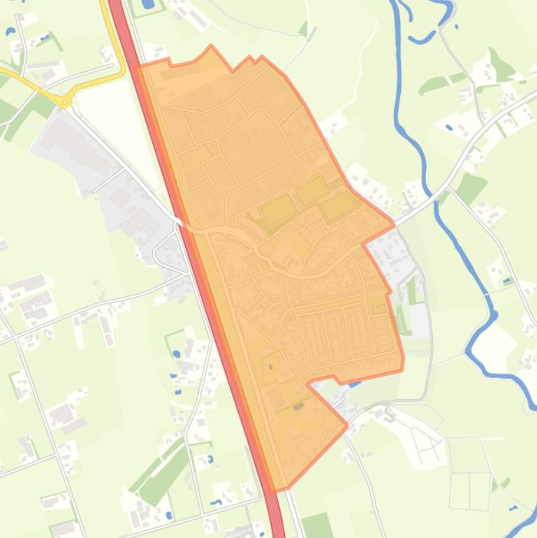 Kaart van de buurt Nijnsel.