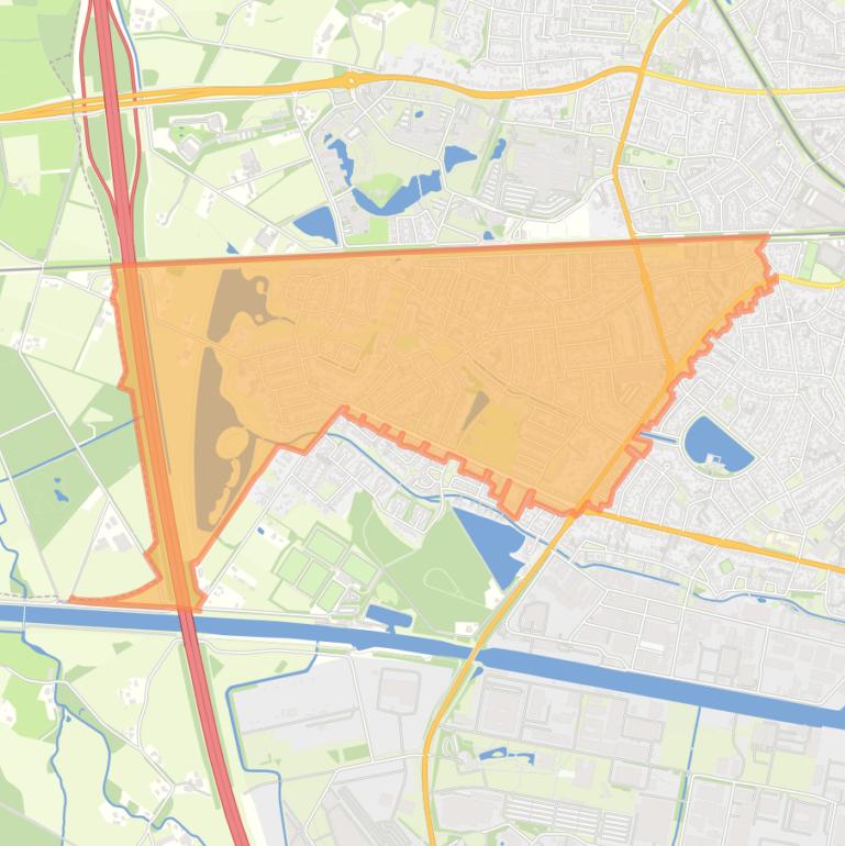 Kaart van de buurt Nijverheid.