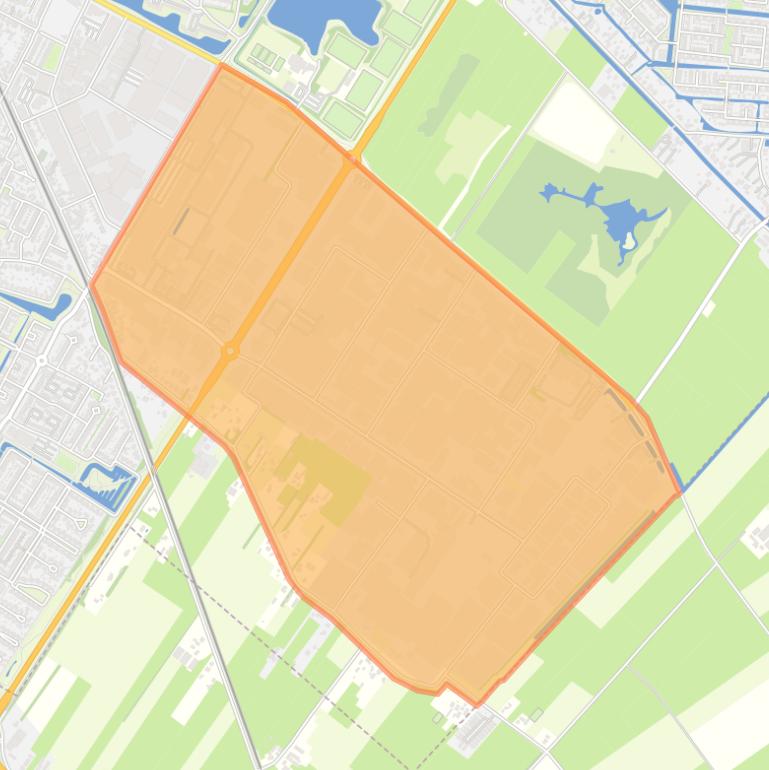 Kaart van de buurt Nijverkamp.