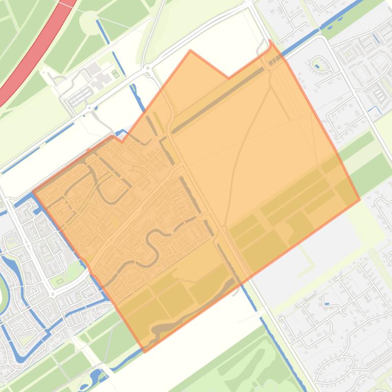 Kaart van de buurt Nobelhorst Oost.