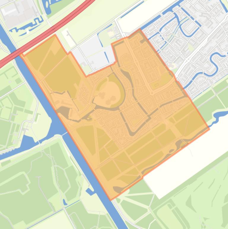 Kaart van de buurt Nobelhorst West.