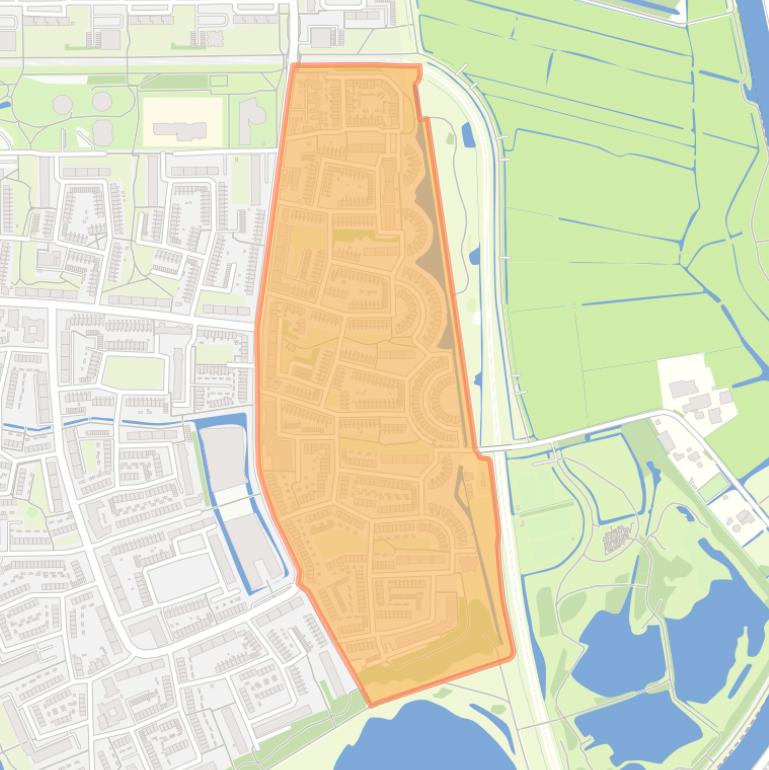 Kaart van de Nobelprijsbuurt.