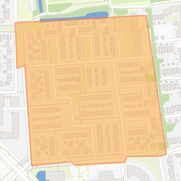 Kaart van de buurt Noord 2.