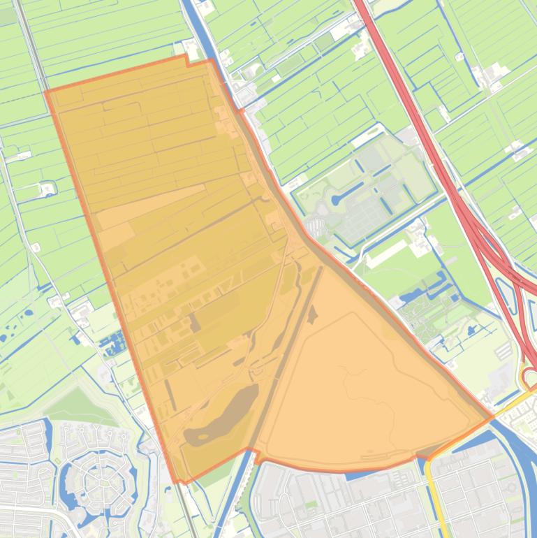 Kaart van de buurt Noord Kethel.