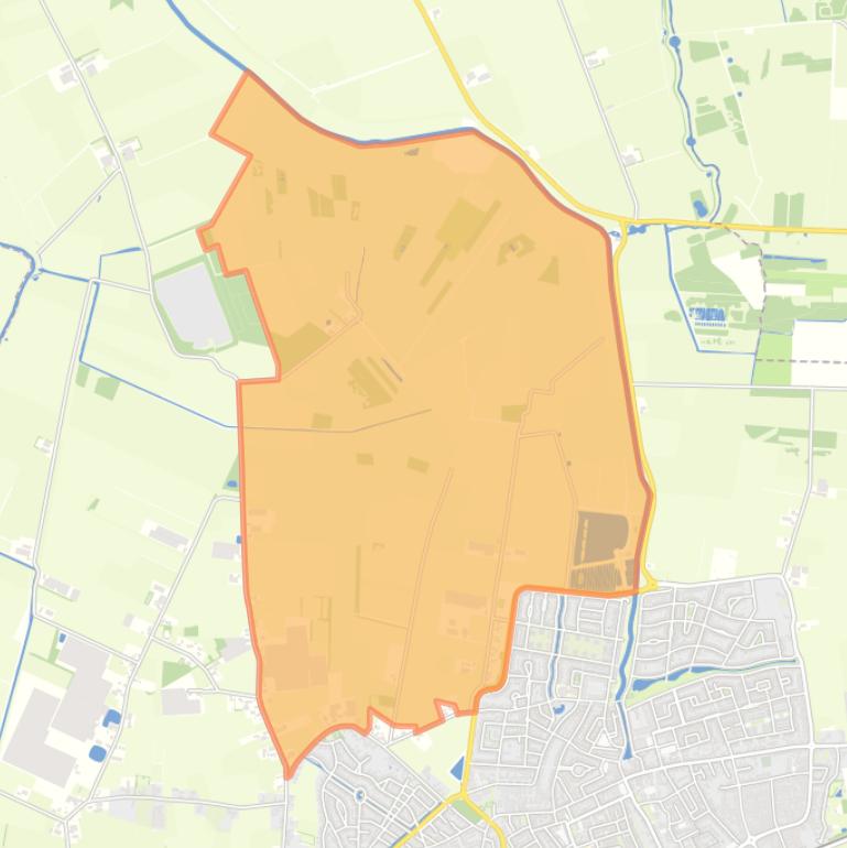 Kaart van de buurt Noord landelijk gebied 3.