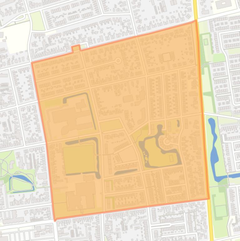 Kaart van de buurt Noord-Oost oost.
