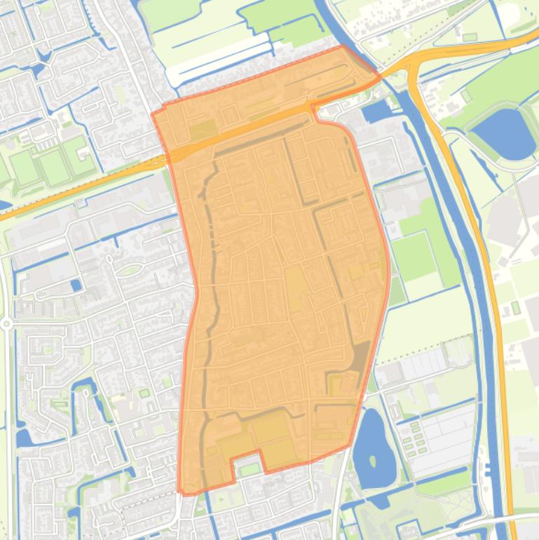 Kaart van de buurt Noord-Scharwoude Oost.