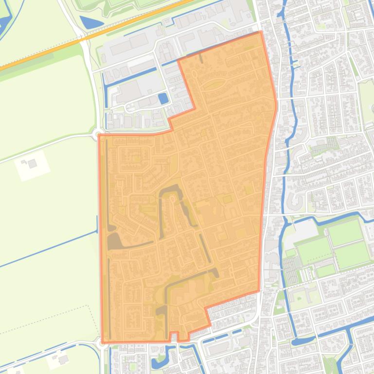 Kaart van de buurt Noord-Scharwoude West.