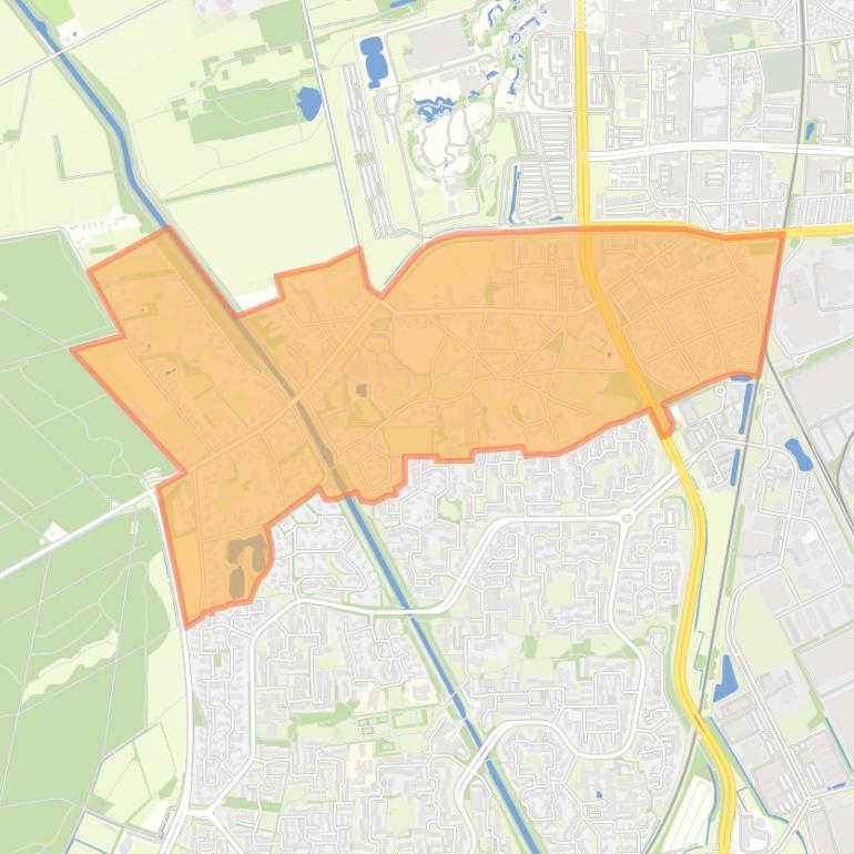 Kaart van de buurt Noordbarge.