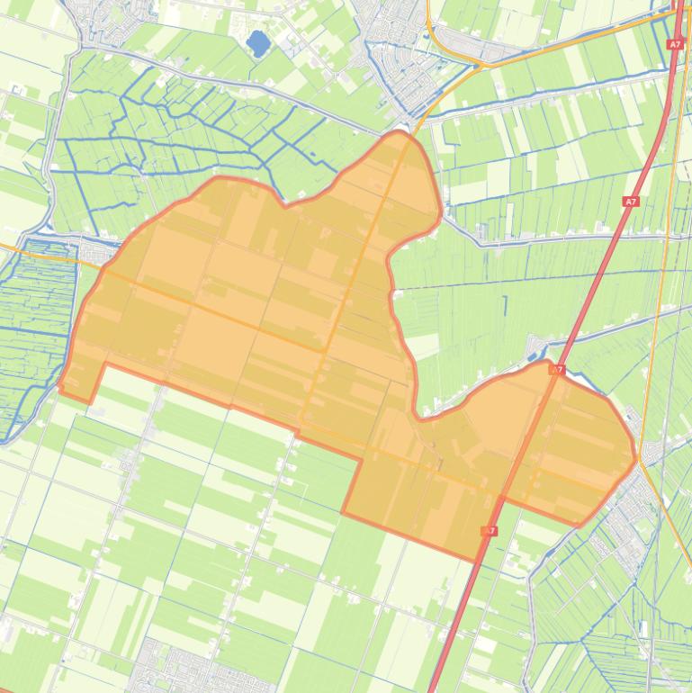 Kaart van de buurt Noordbeemster.