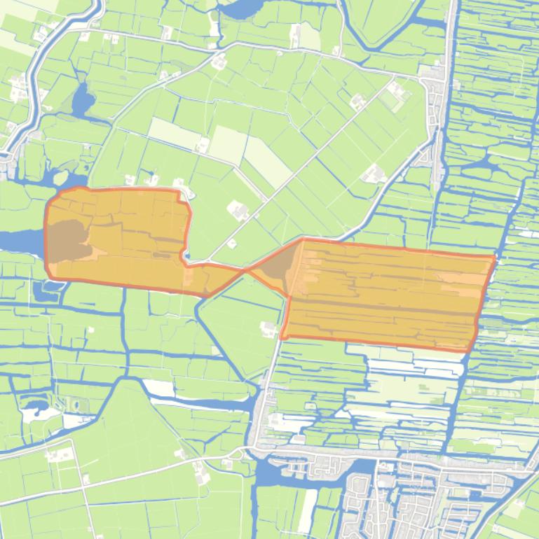 Kaart van de buurt Noordeinde.