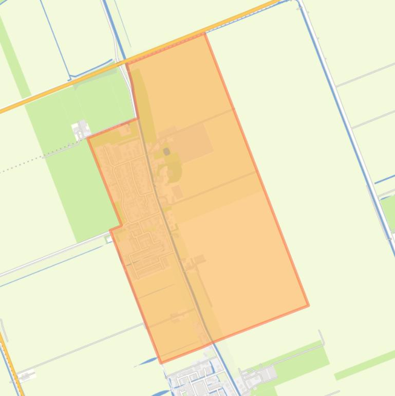 Kaart van de buurt Noordeinde.