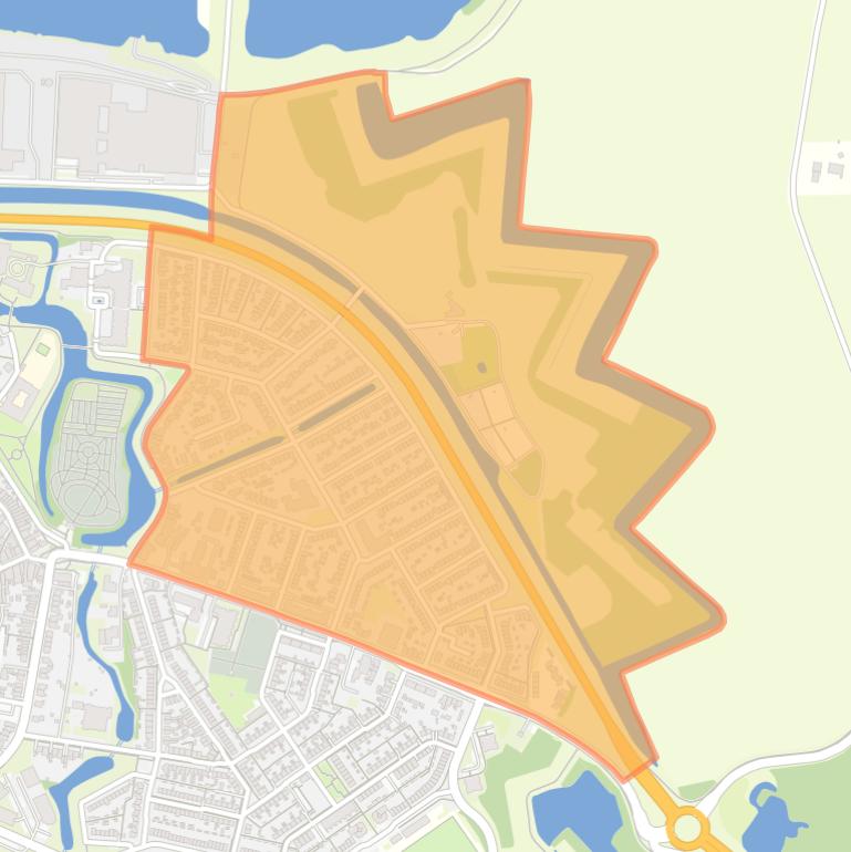 Kaart van de buurt Noordelijk Molenveld.