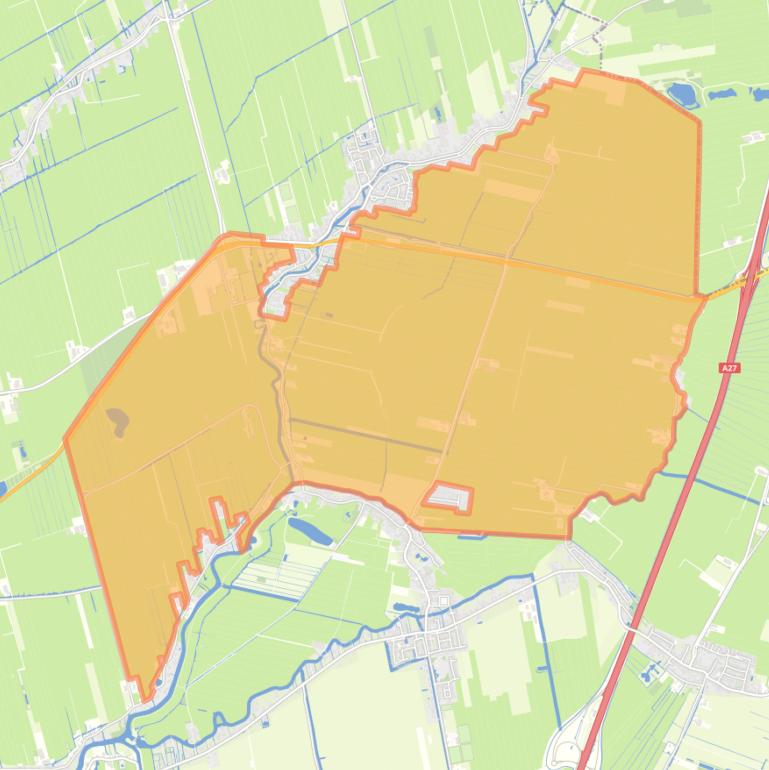 Kaart van de buurt Noordeloos-Buitengebied-Zuid.