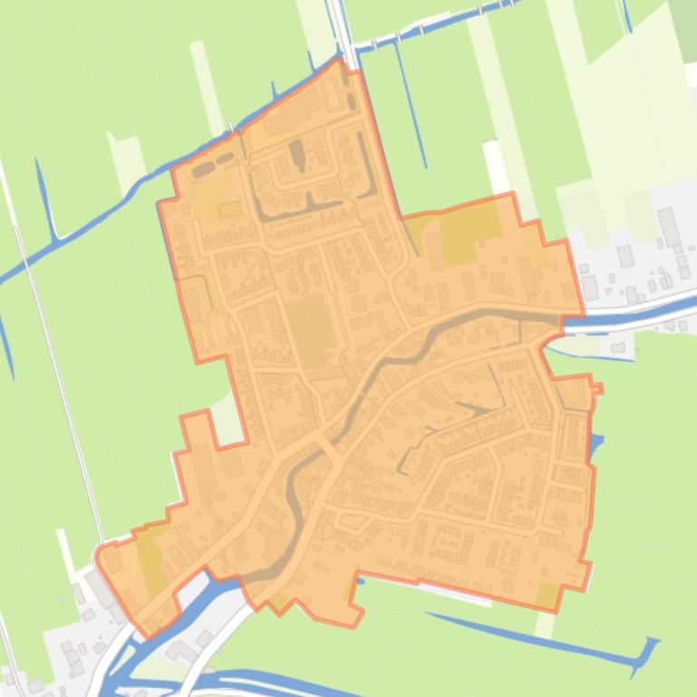 Kaart van de buurt Noordeloos-Dorp.