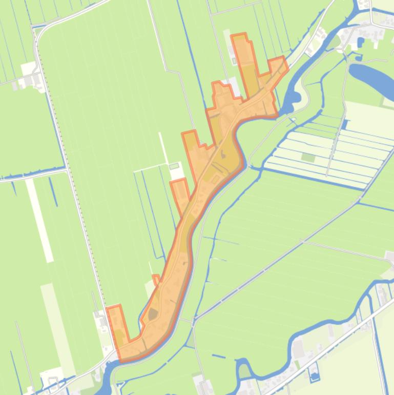 Kaart van de buurt Noordeloos-Overslingeland.