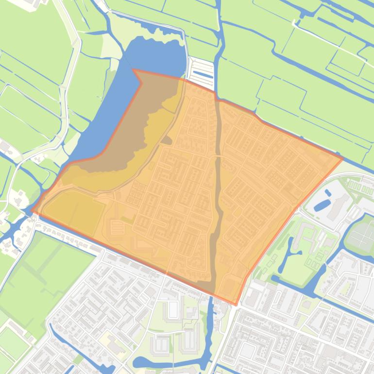 Kaart van de buurt Noorderham.