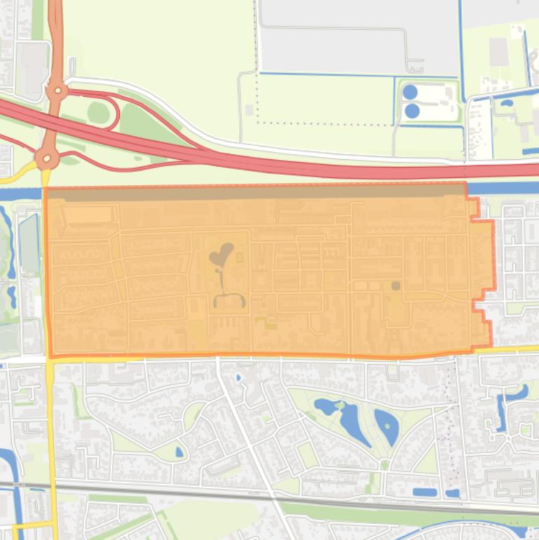 Kaart van de buurt Noorderpark.