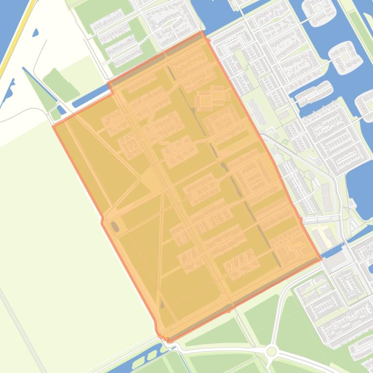 Kaart van de buurt Noorderplassen West-West.