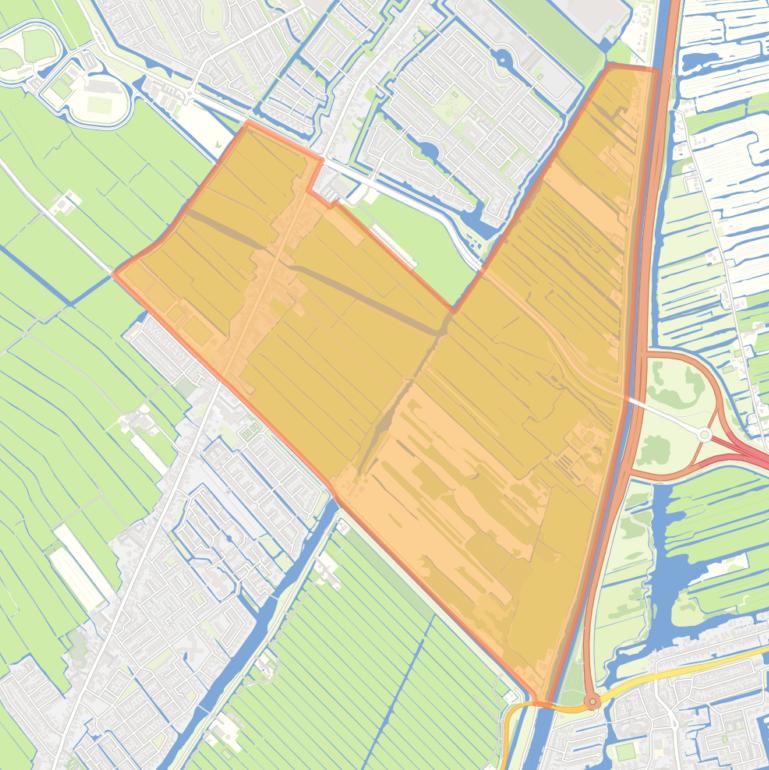 Kaart van de buurt Noorderveen.