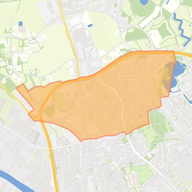 Kaart van de buurt Noordgeest.