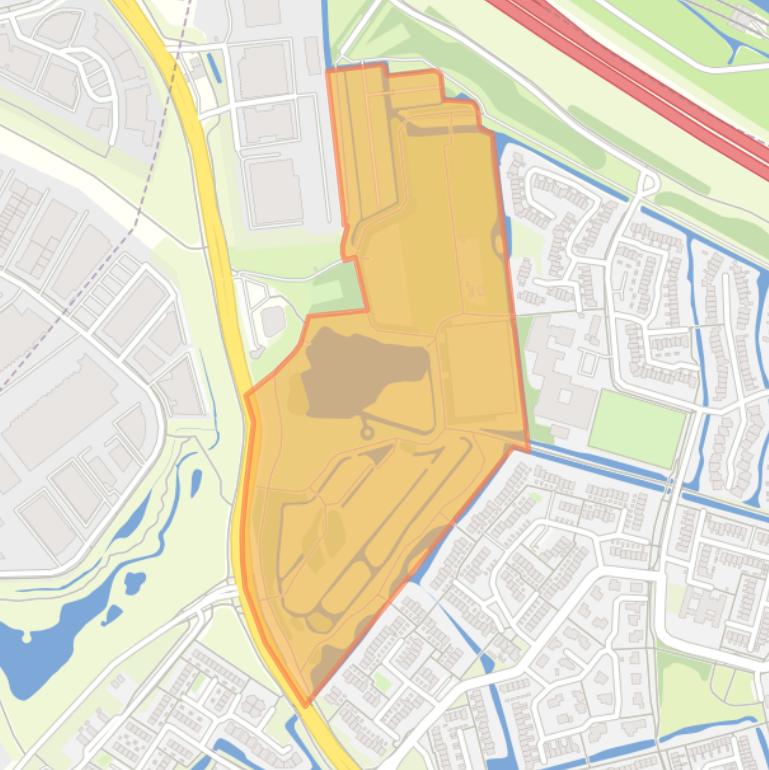 Kaart van de buurt Noordhoekse Wiel.