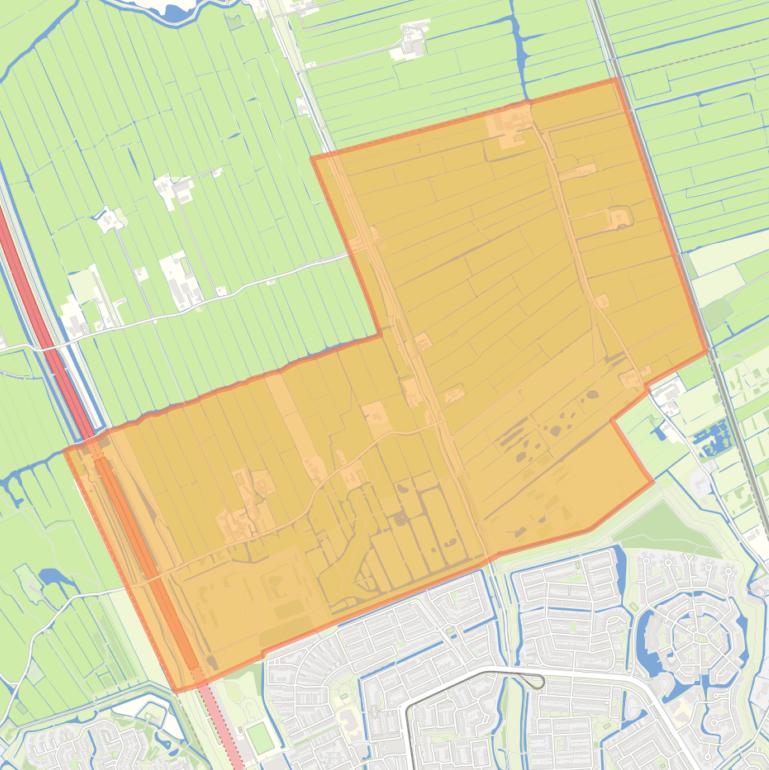 Kaart van de buurt Noordkethelpolder.