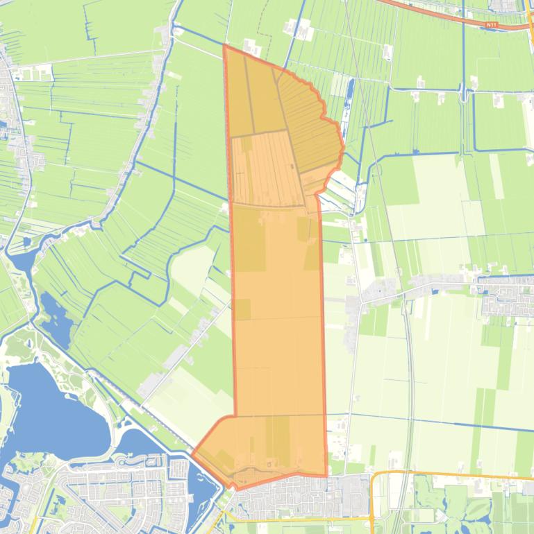 Kaart van de buurt Noordpolder.