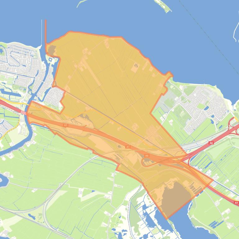 Kaart van de buurt Noordpolder.