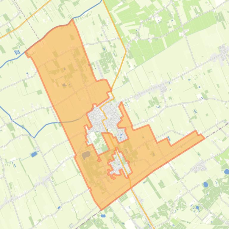 Kaart van de buurt Noordwolde-Buitengebied.