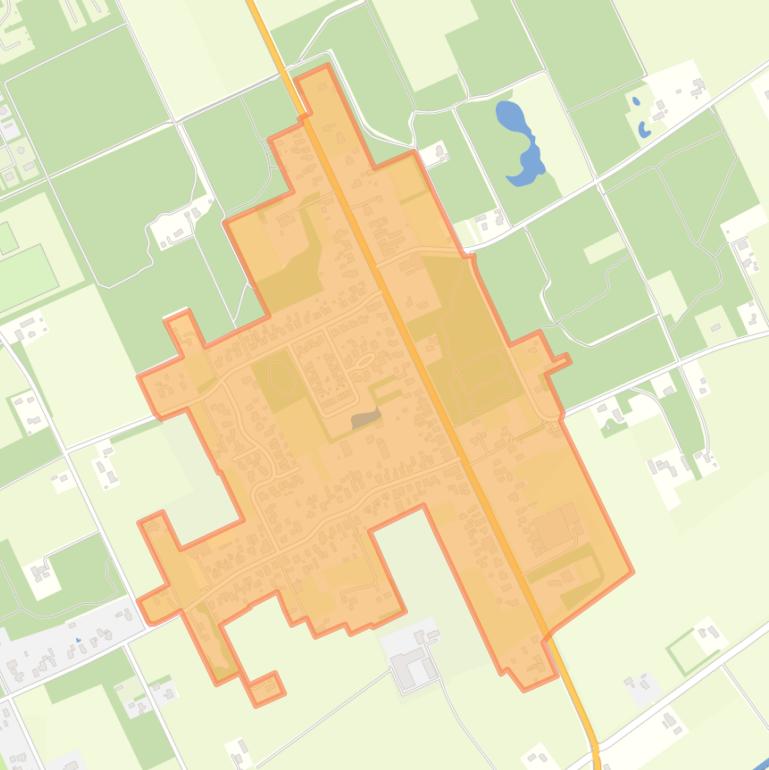 Kaart van de buurt Noordwolde-Zuid.