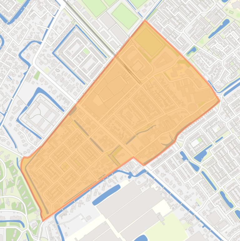 Kaart van de buurt Nootdorp CentrumWest.