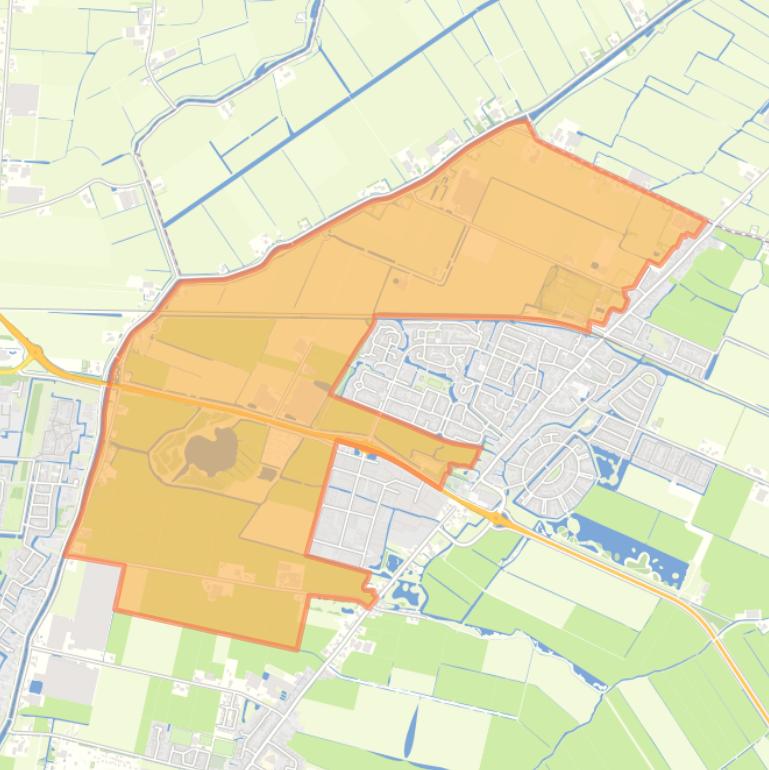 Kaart van de buurt Obdam Verspreide huizen West.