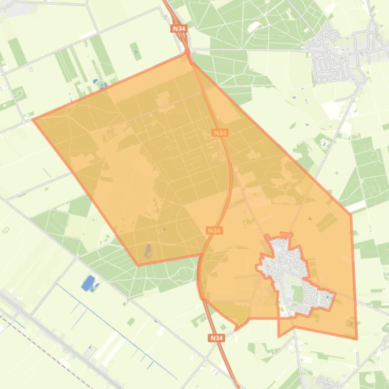 Kaart van de buurt Odoorn Buitengebied.