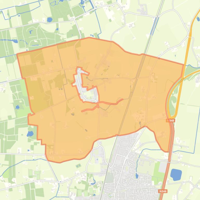 Kaart van de buurt Oeken Buitengebied.