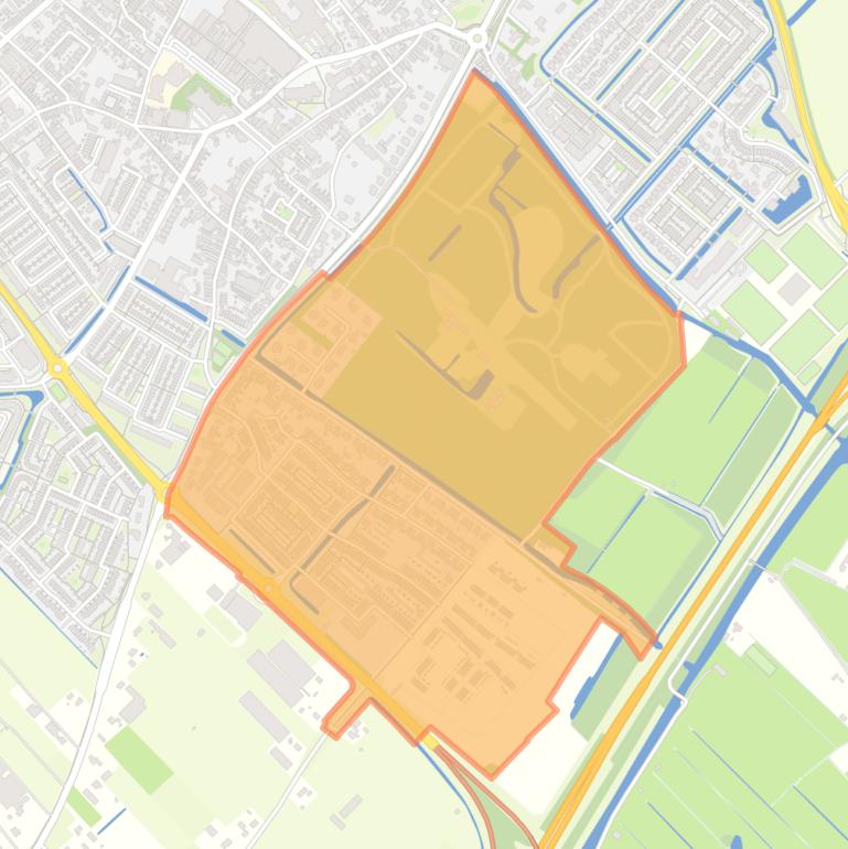 Kaart van de buurt Offem.