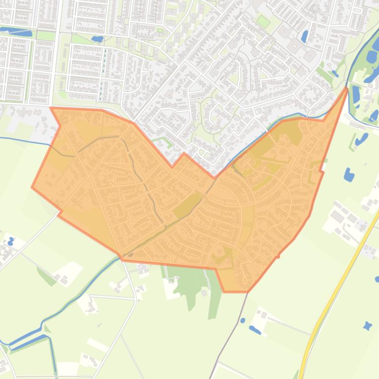 Kaart van de buurt Oikos.