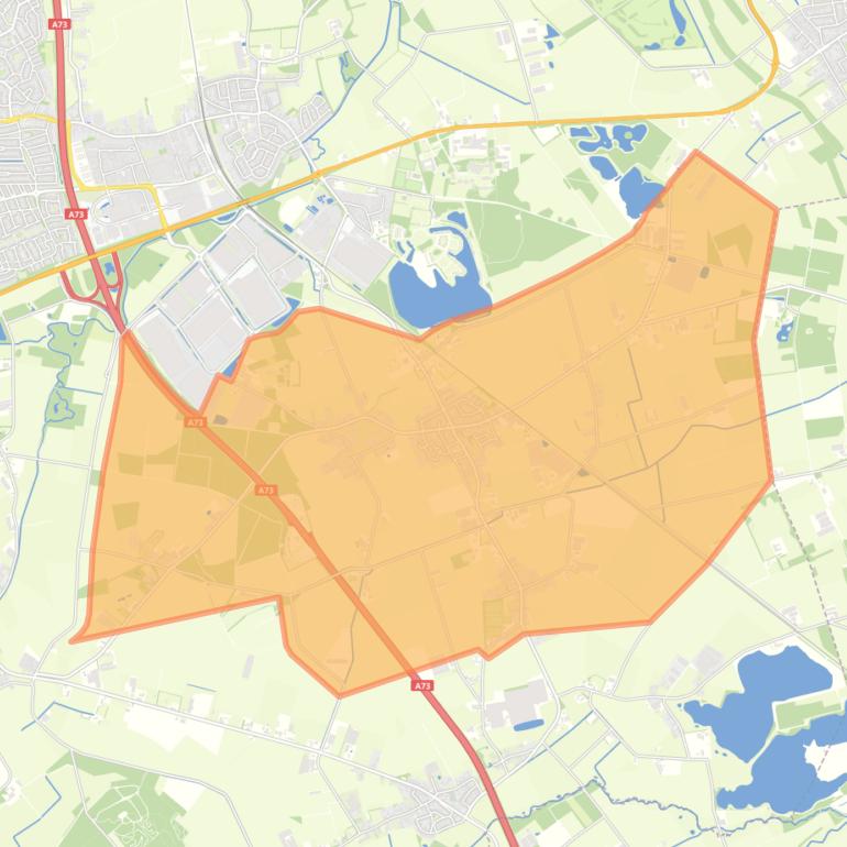 Kaart van de buurt Oirlo.