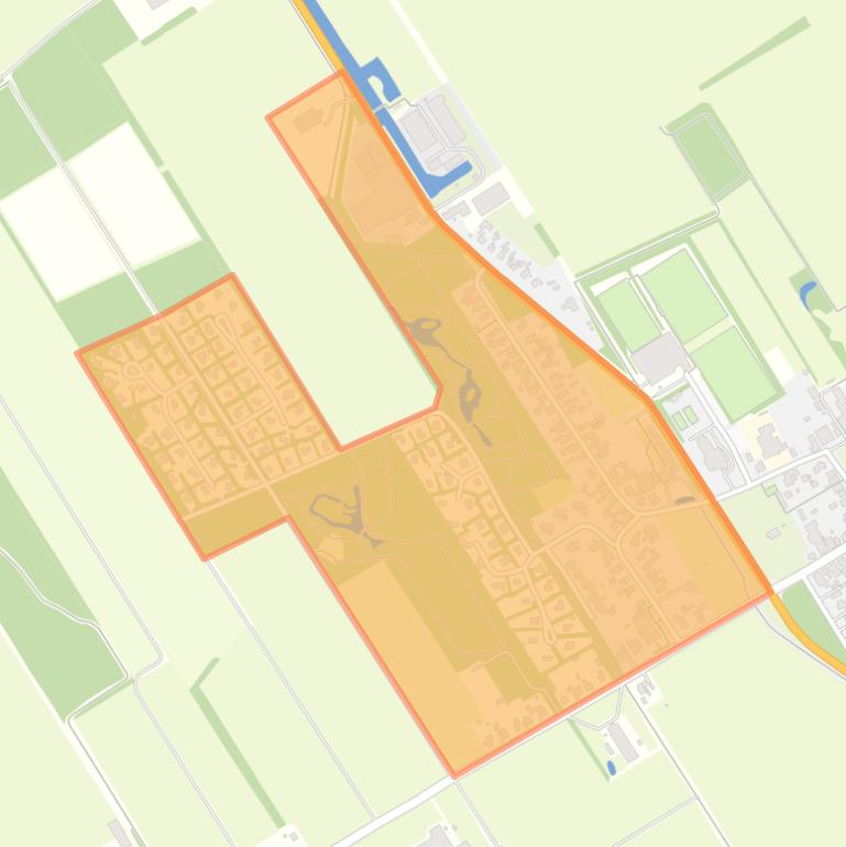 Kaart van de buurt Oldeberkoop-West.