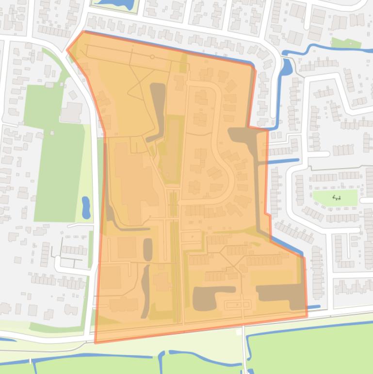 Kaart van de buurt Oldehove.