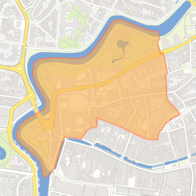 Kaart van de buurt Oldehove.