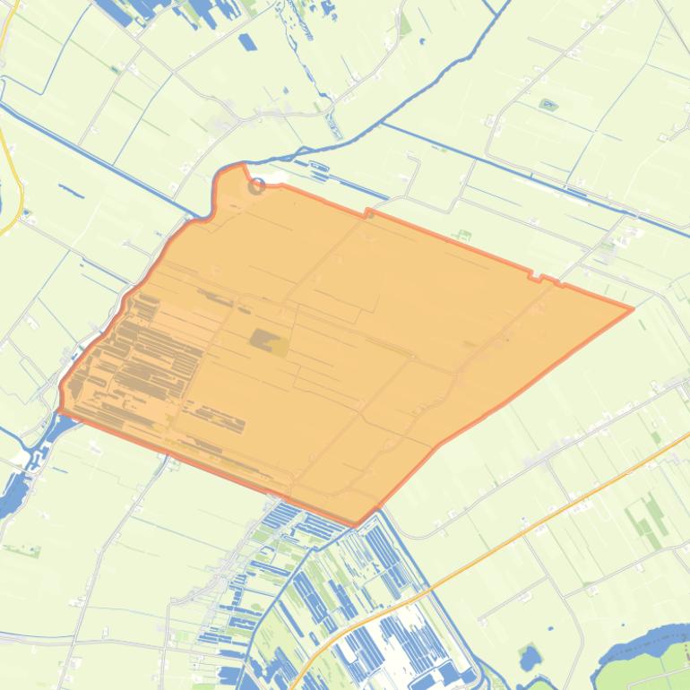 Kaart van de buurt Oldelamer.