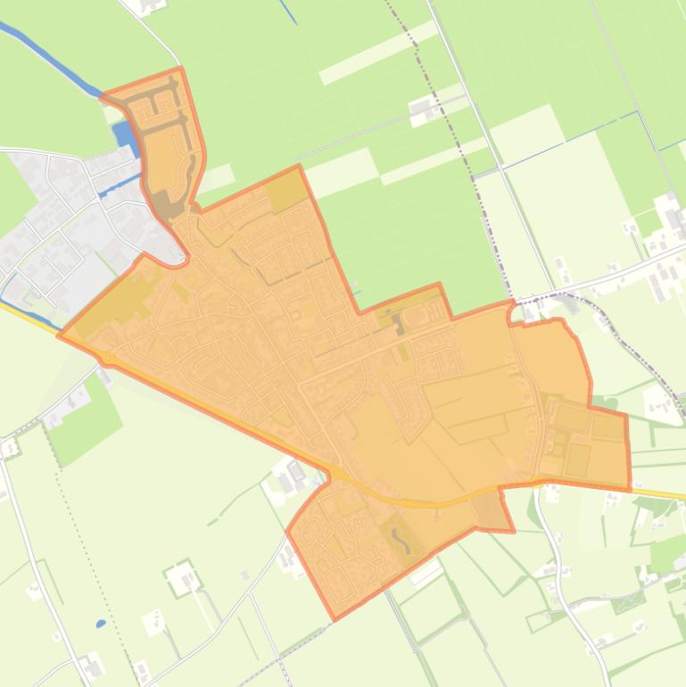 Kaart van de buurt Oldemarkt.