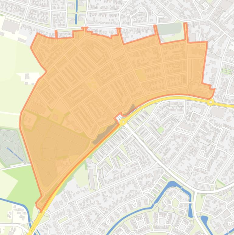 Kaart van de buurt Oldenbarneveld.