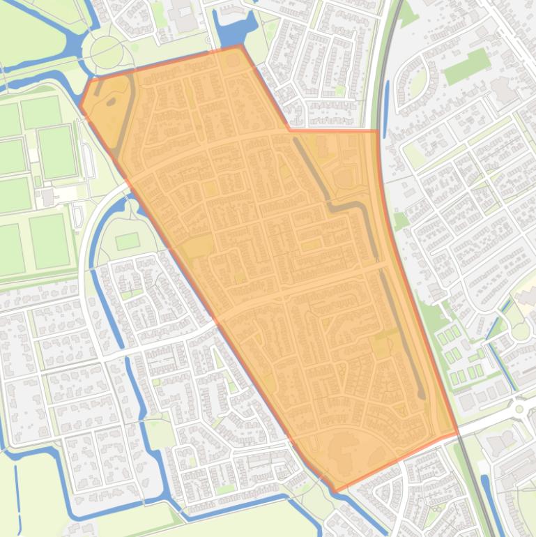 Kaart van de buurt Oldenelerlanden-Oost.