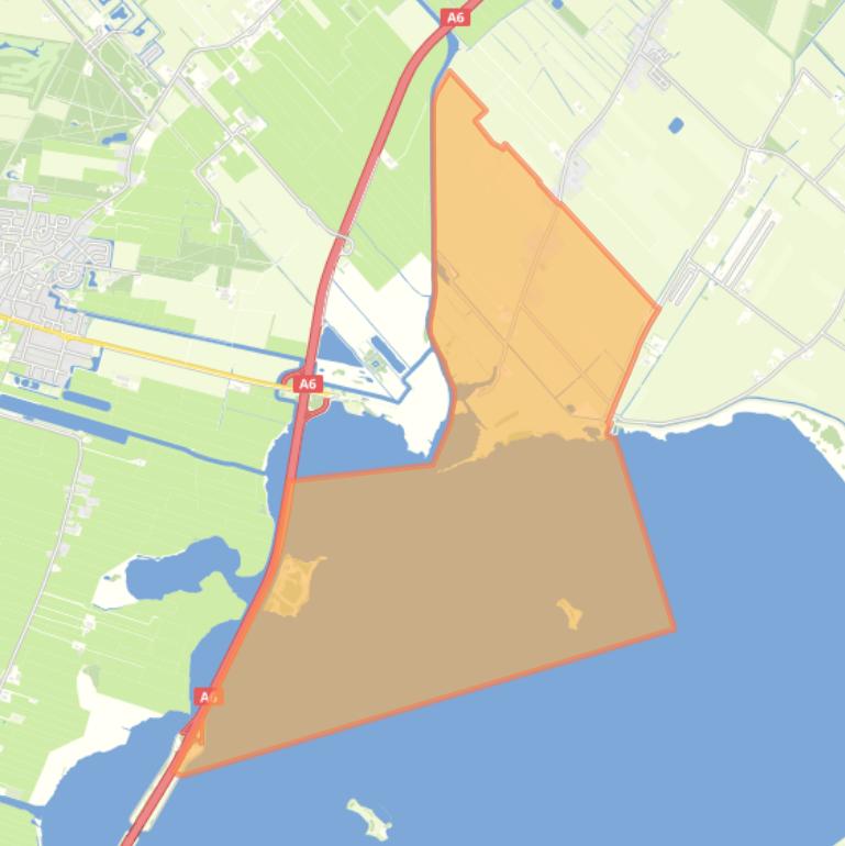 Kaart van de buurt Oldeouwer.